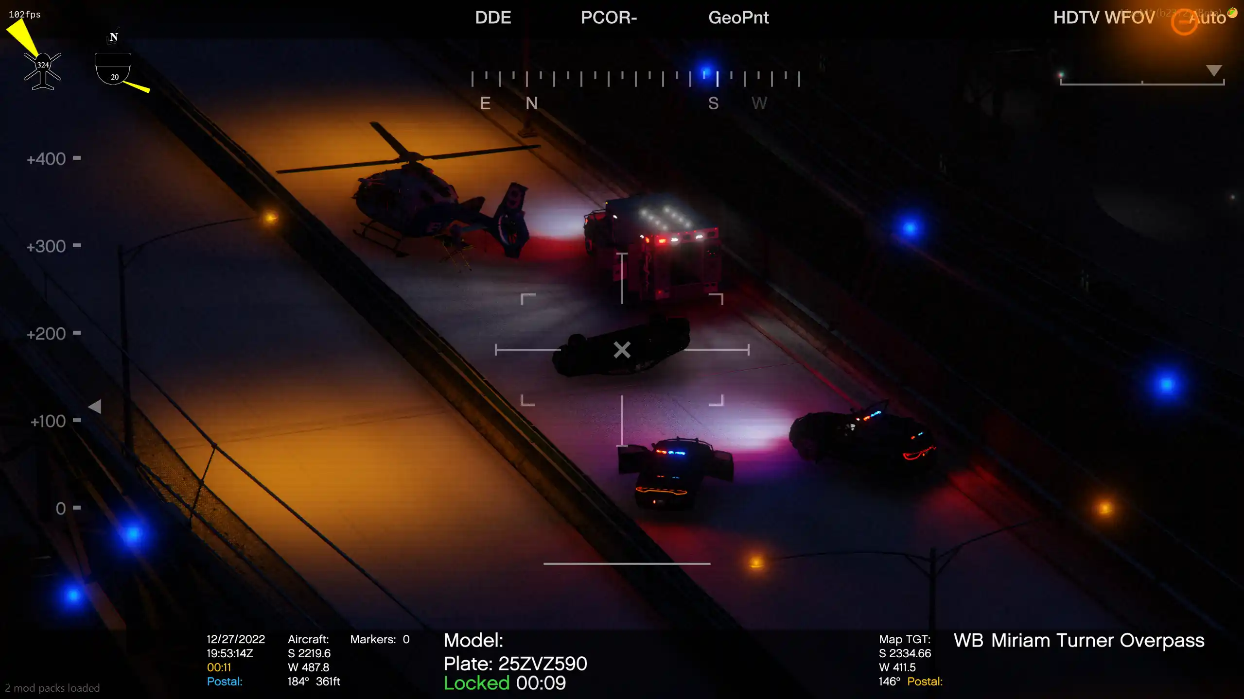 Fahrzeug überschlägt sich bei der Verfolgungsjagd